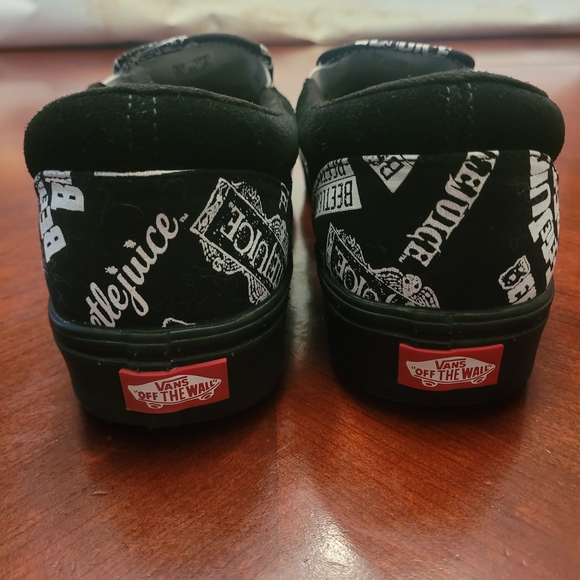 Vans Custom Collab Bettlejuice Graphic Slip-On Sneakers - Picture 2 of 6